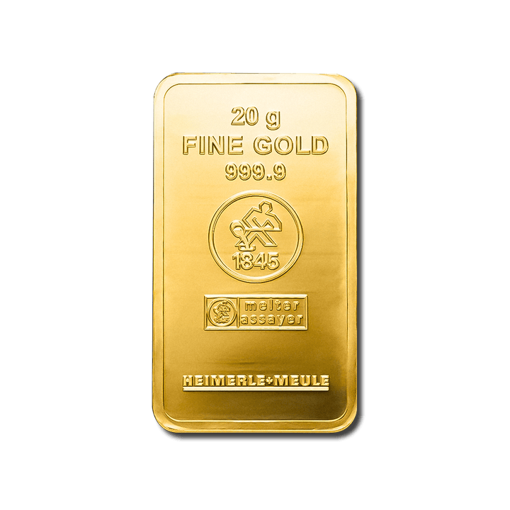 Lingotin d'or 20g - Heimerle + Meule - GoldUnion