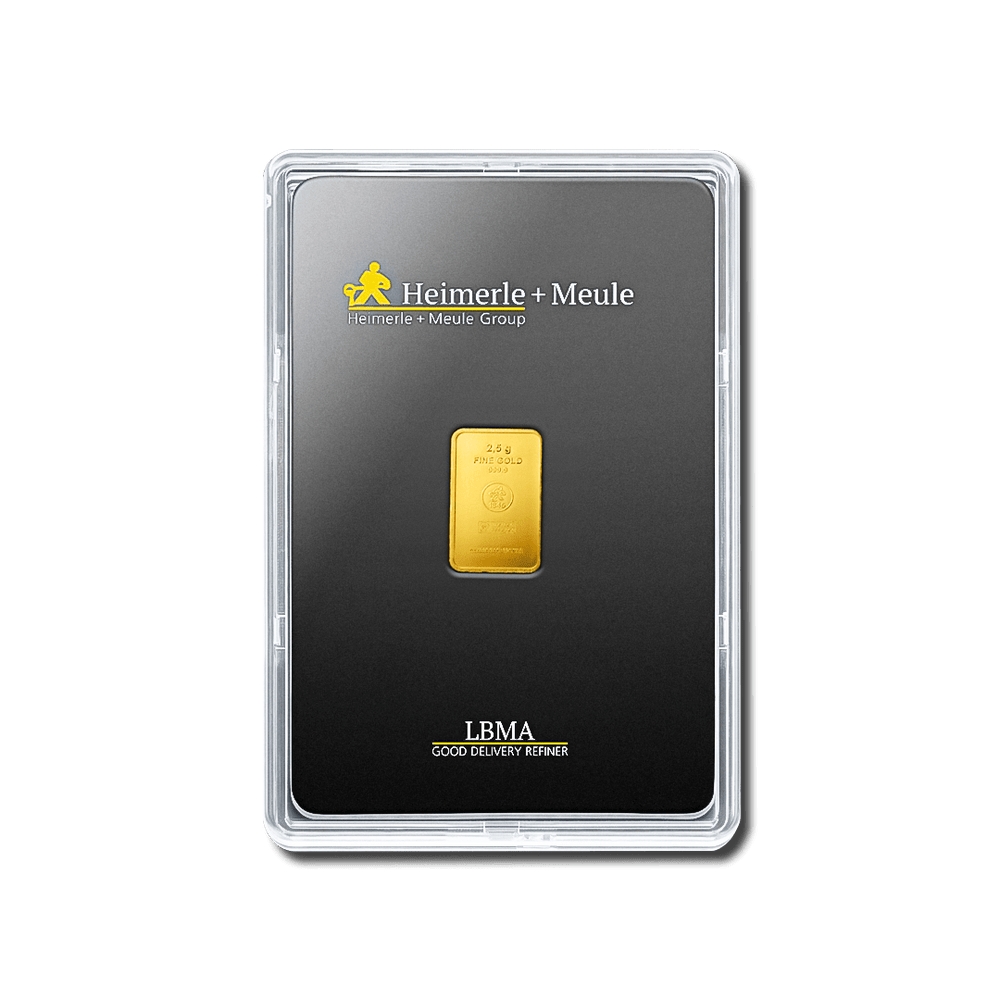 Lingotin d'or 2,5g - Heimerle + Meule - GoldUnion