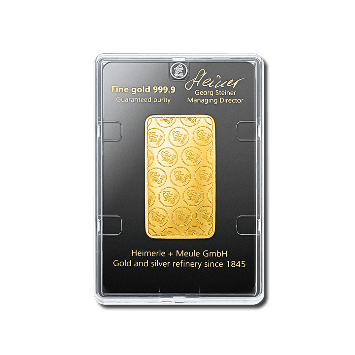 Lingotin d’or 50g – Heimerle + Meule - GoldUnion