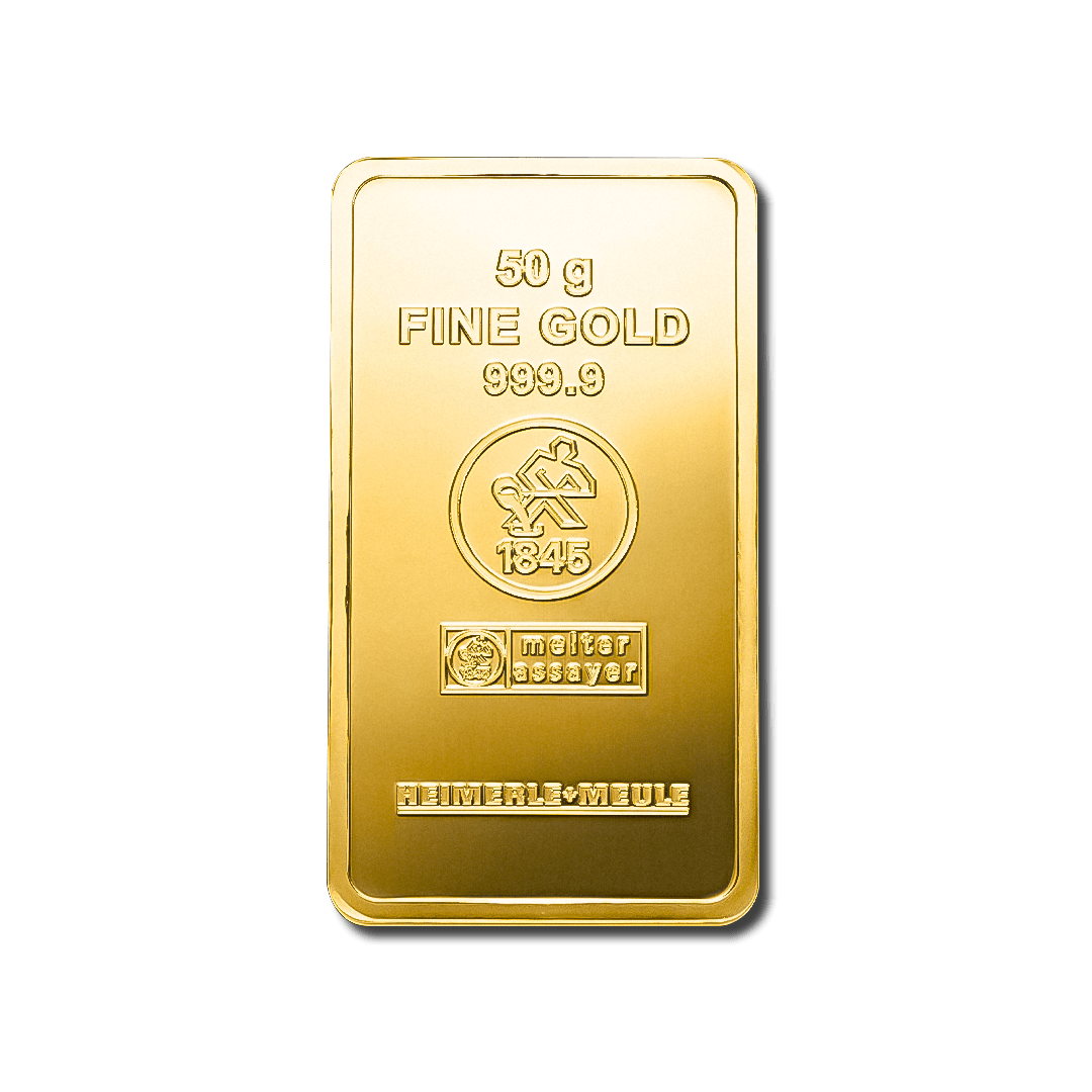 Lingotin d’or 50g – Heimerle + Meule - GoldUnion