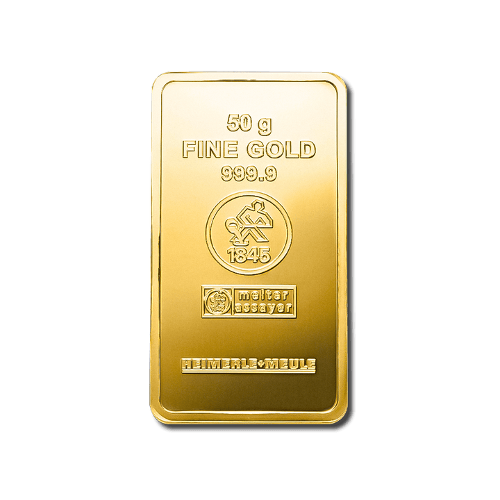 Lingotin d’or 50g – Heimerle + Meule - GoldUnion
