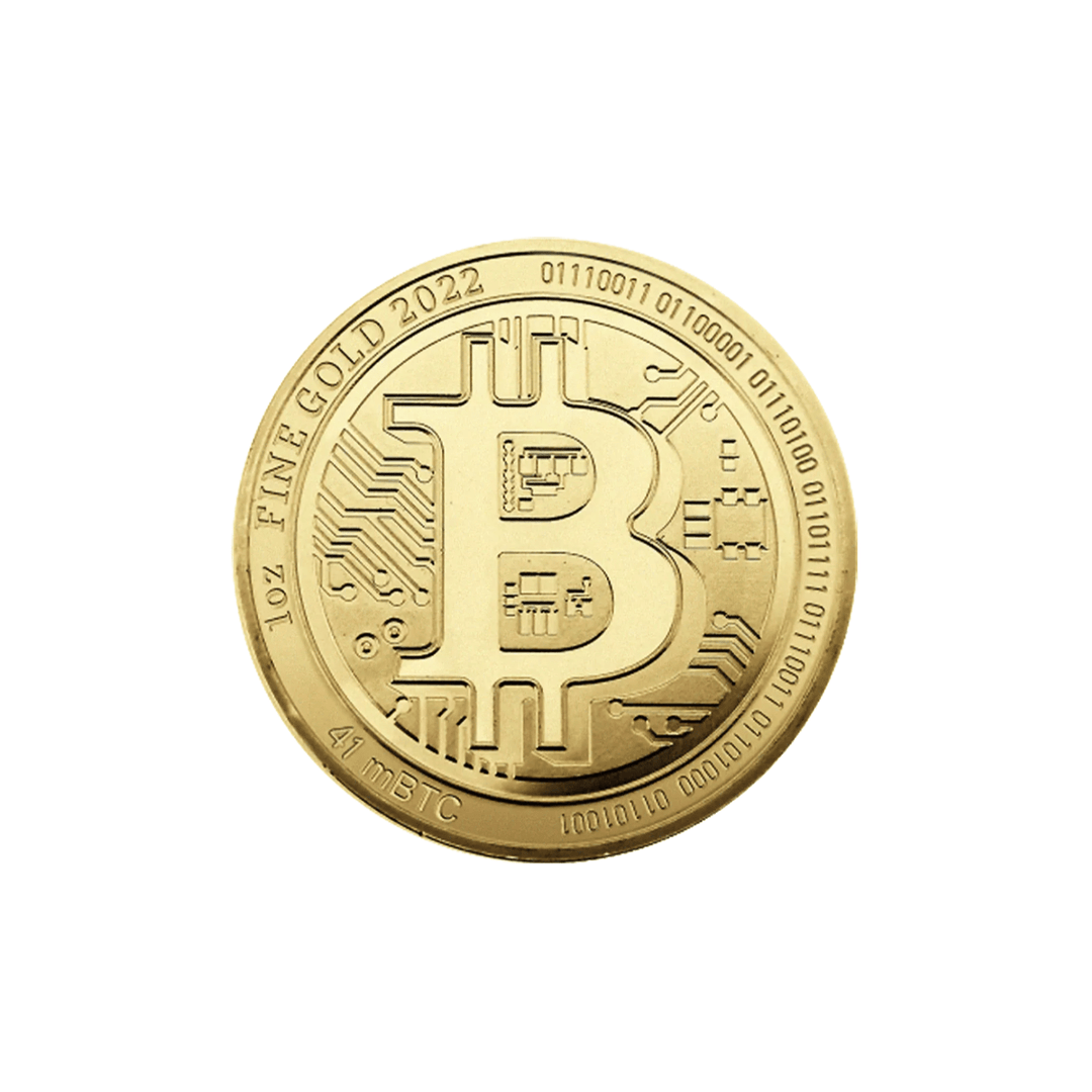 Pièce Bitcoin 1 Once Or - GoldUnion