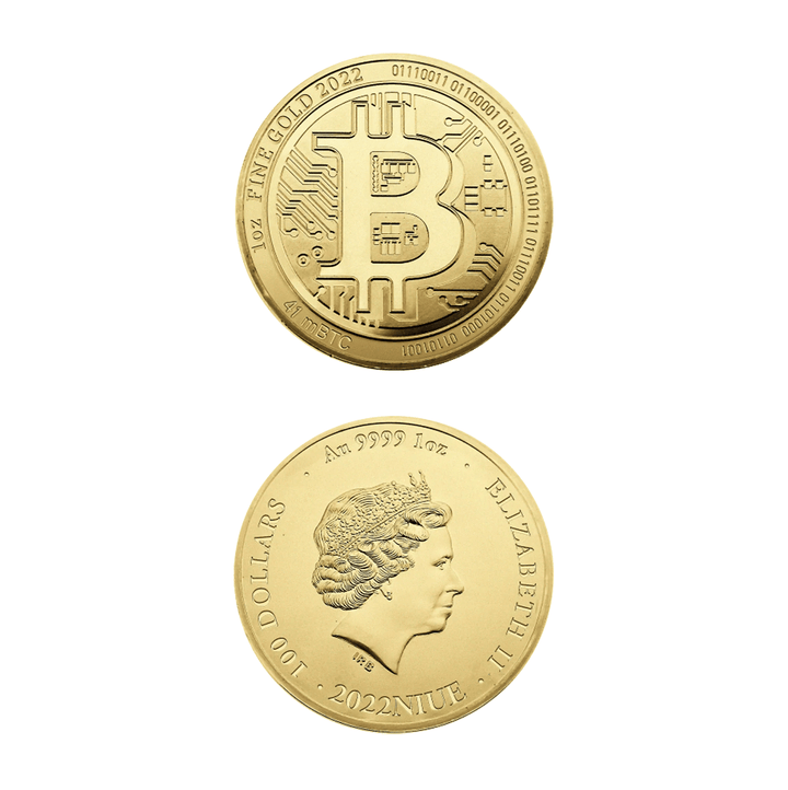 Pièce Bitcoin 1 Once Or - GoldUnion