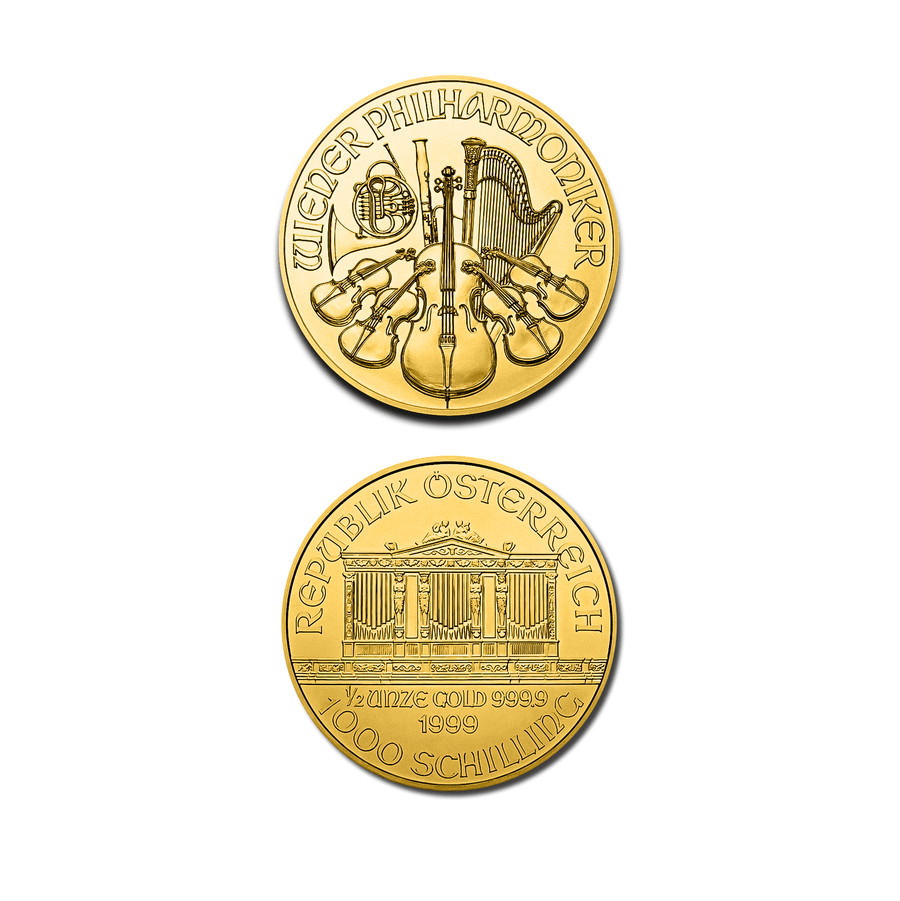 Pièce Philharmonique 1/2 Once Or - GoldUnion