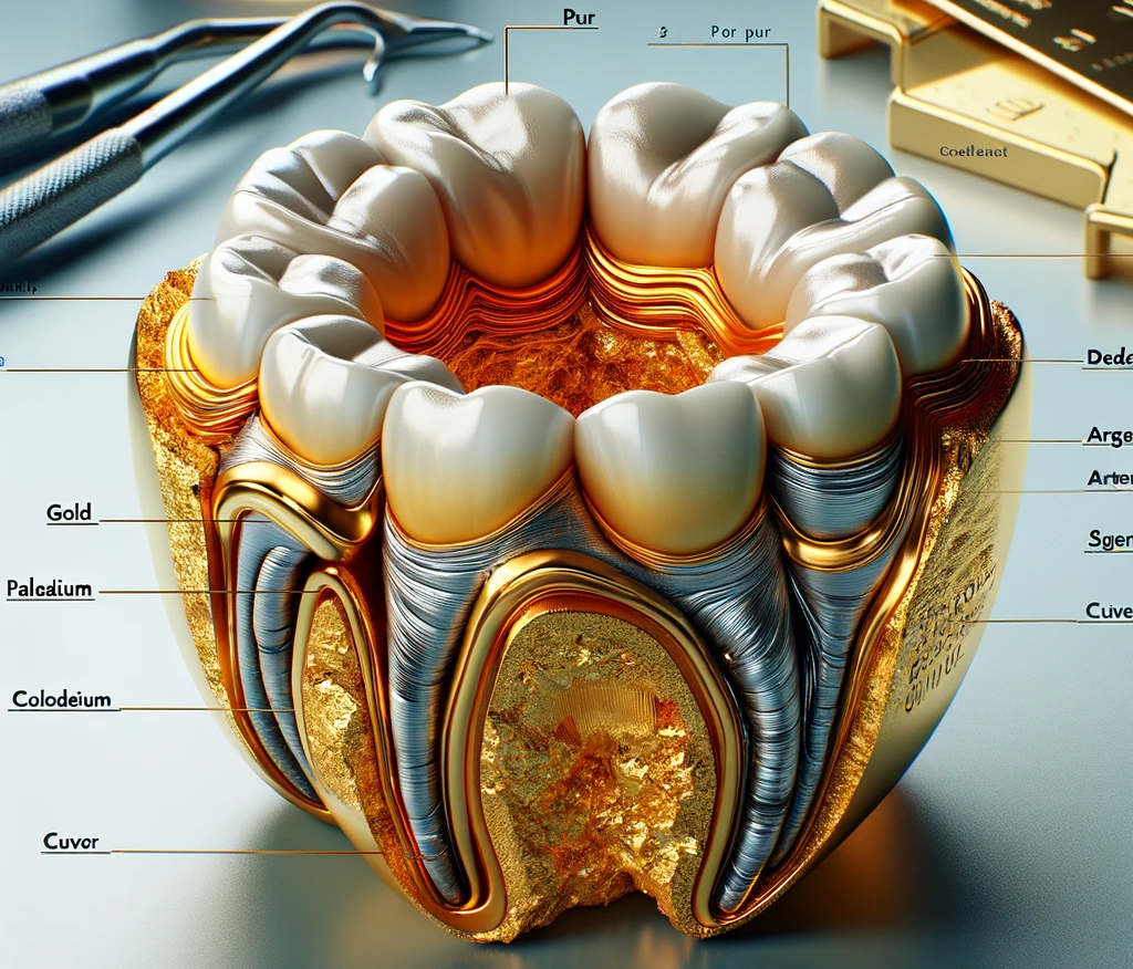 De quoi se compose l’or dentaire ?