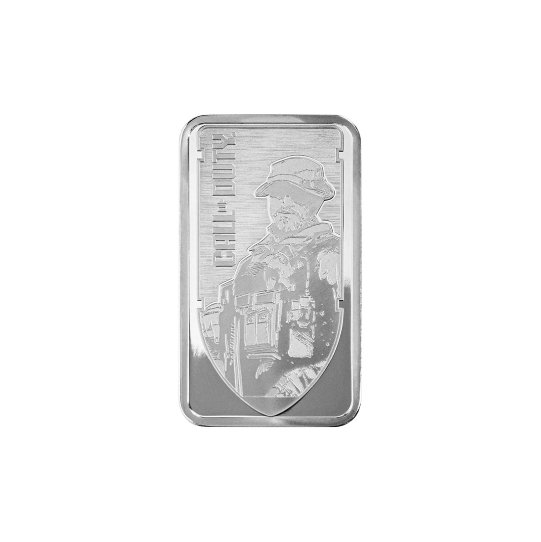 Lingot Argent 1 Once - Call Of Duty (avec cadre)