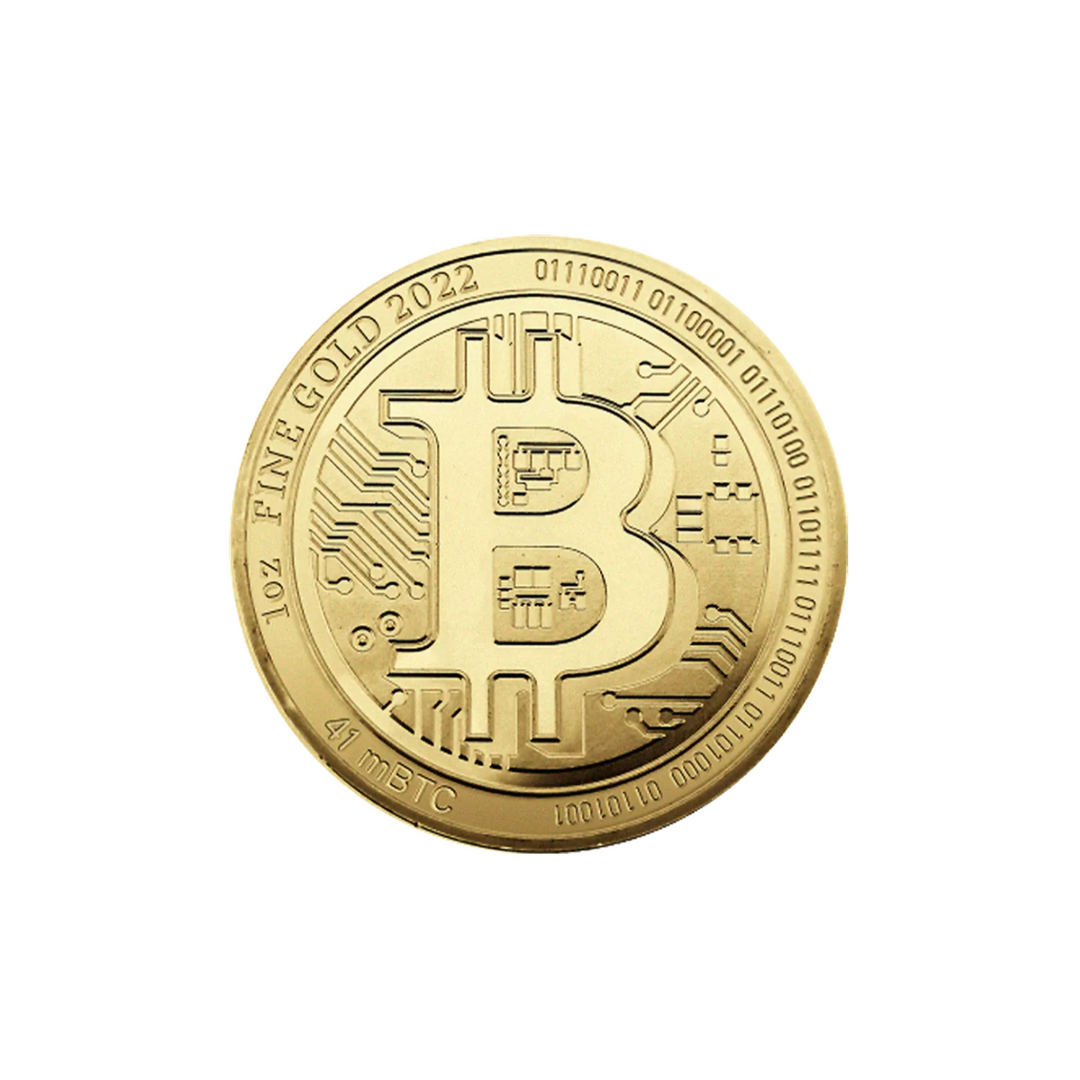 Pièce Bitcoin 1 Once Or