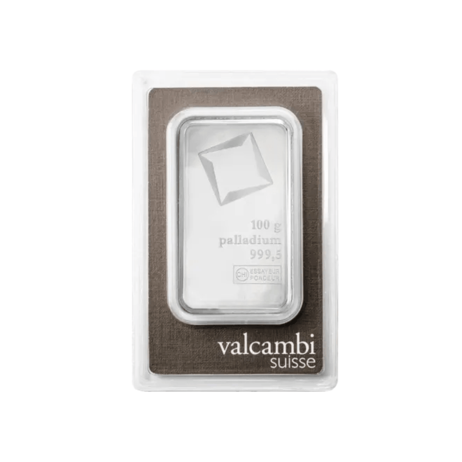 Lingot Palladium 100g – Édition Collection Valcambi - GoldUnion