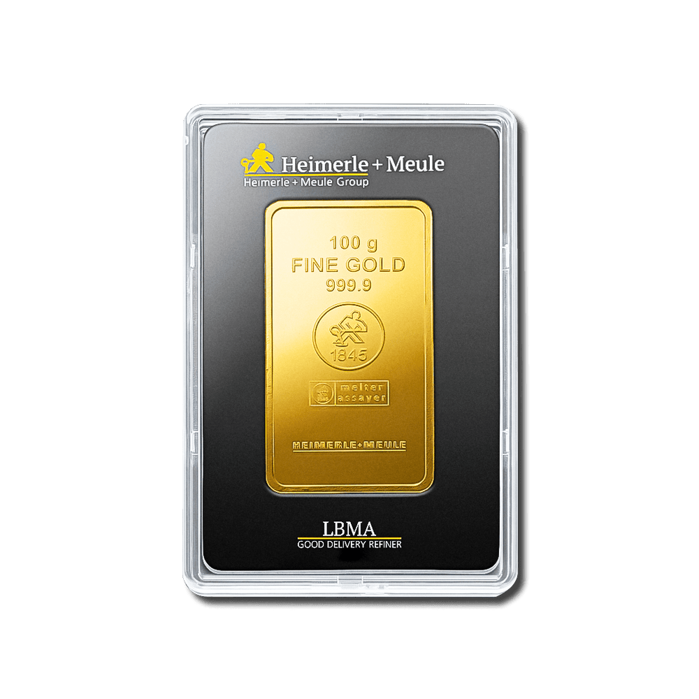 Lingotin d’or 100g – Heimerle + Meule - GoldUnion