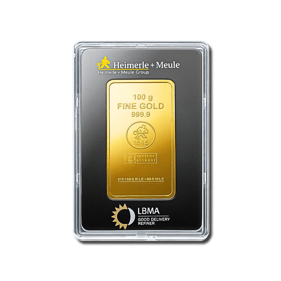 Lingotin d’or 100g – Heimerle + Meule - GoldUnion