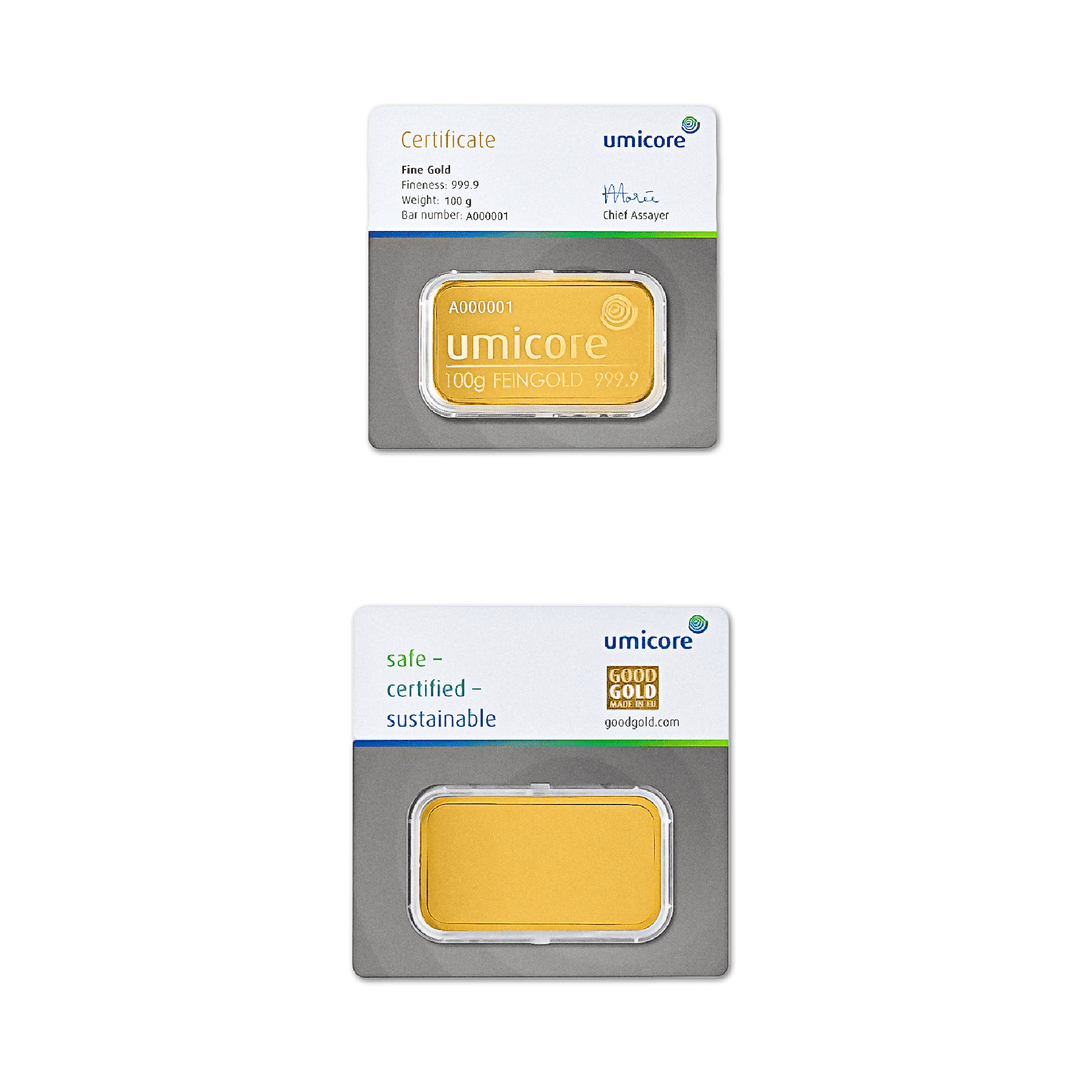 Lingotin d’or 100g – LBMA - GoldUnion