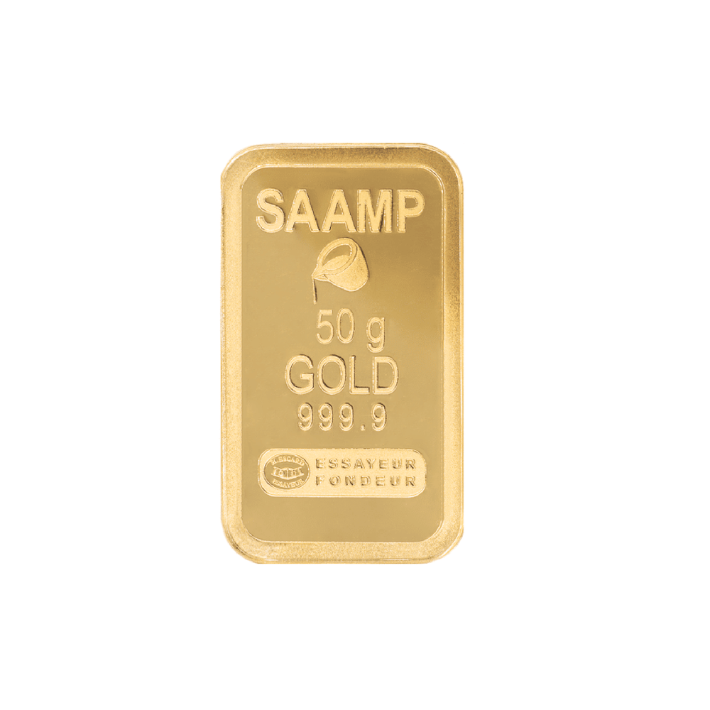 Lingotin d'or 50g - 100% Français - SAAMP - GoldUnion