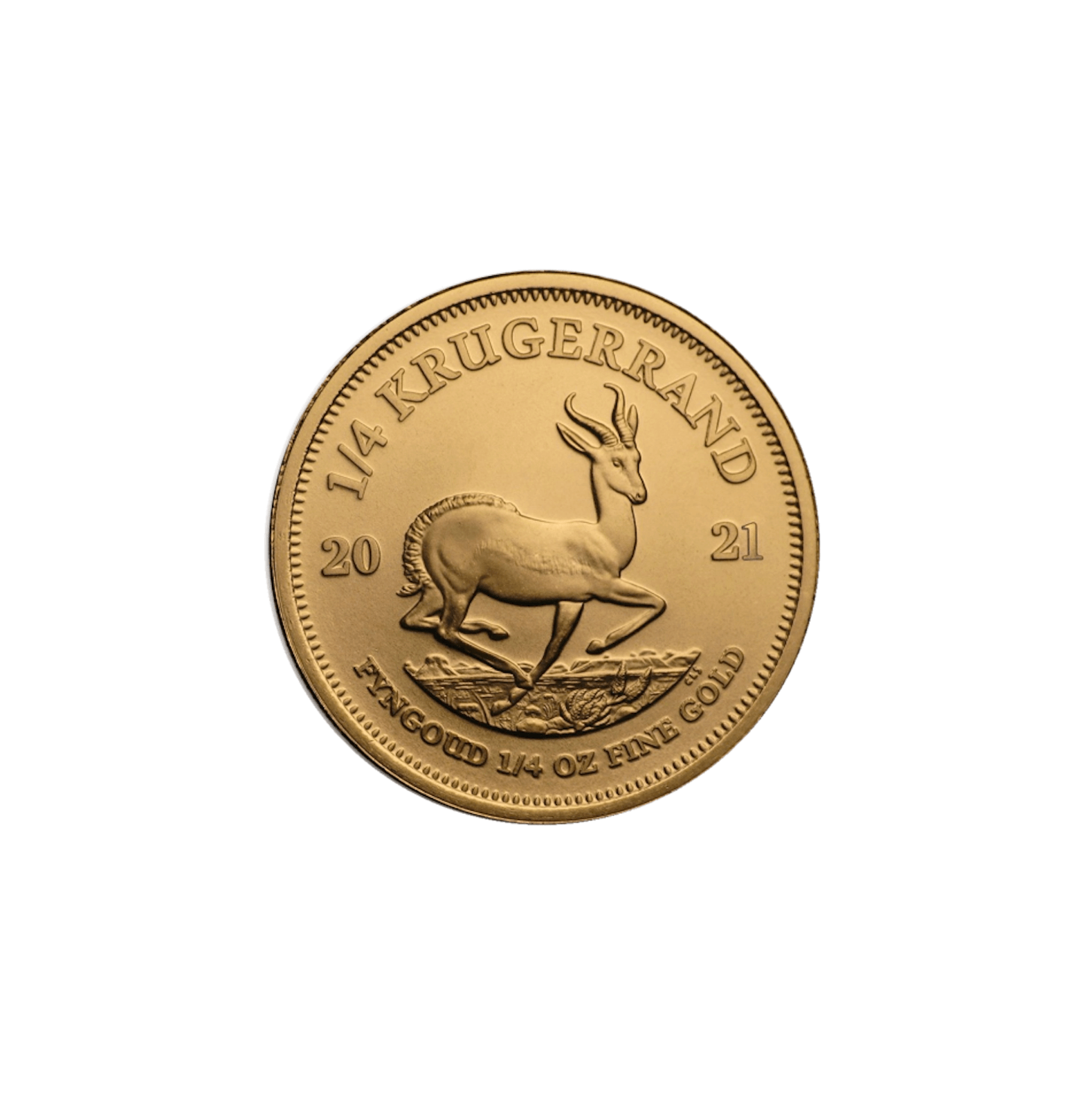 Munt Krugerrand 1/4 Ons Goud - Afbeelding 3