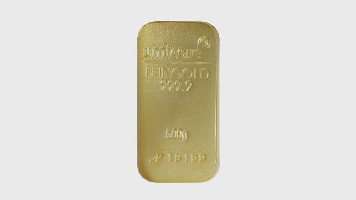 Lingotin d'or 500g - LBMA - Umicore - GoldUnion