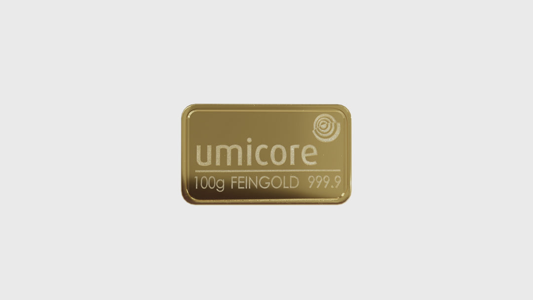 Lingotin d'or 100g - LBMA - Umicore - GoldUnion
